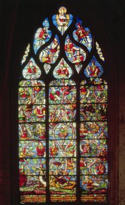 Fenster mit dem Baum Jesse von French School