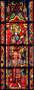 Fenster, das den Propheten Obadja darstellt, ca. 1270-75 von French School