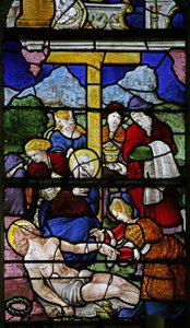 Fenster w0, Abnahme vom Kreuz von French School