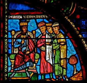 Fenster w0, die Magier bei Herodes