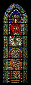 Fenster w109 mit der Jungfrau Maria und St. Martin