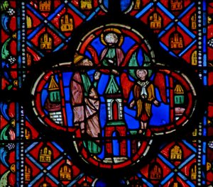 Die Vision von Ezechiel mit einem Cherubim?