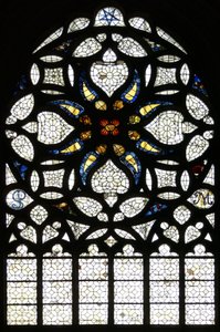 Fenster w115, die Nordrose (Rosettenfenster - innen) von French School