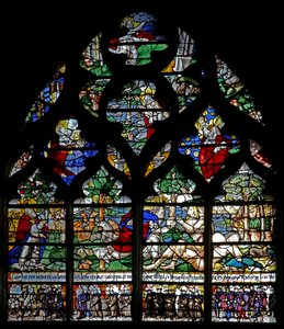 Fenster w120, Schöpfung und Mitglieder der Confrérie de Charité von French School