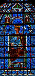 Fenster w122, einen König darstellend