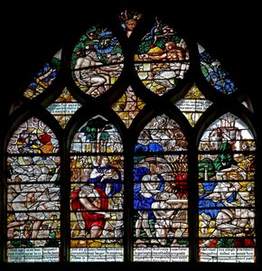 Fenster w122, Geschichten von Adam & Eva und Kain & Abel von French School