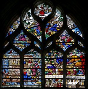 Fenster w124, Arche Noah und Noahs Trunkenheit von French School
