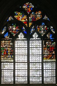 Fenster w124, St. Michael und das Leben der St. Agnes