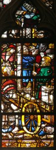 Fenster w126, Szene aus dem Leben des St. Nikolaus