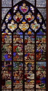 Fenster w12 mit Szenen aus dem Leben Christi nach der Kreuzigung
