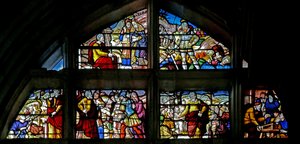 Fenster w130, Szenen aus dem Alten Testament von French School