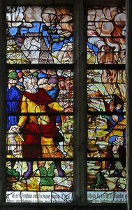 Fenster w130, Bestrafung von Nadab und Abihu, den Söhnen Aarons von French School