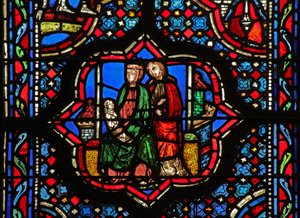 Fenster w14 Pennina und Anne I Sam 1 2-3 von French School