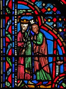Fenster w14 Saul wird zum König gemacht I Sam X 24