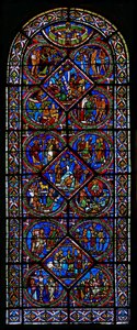 Fenster w15 zeigt das Fenster des barmherzigen Samariters