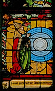 Gott der Schöpfer erschafft die Himmel und die Erde