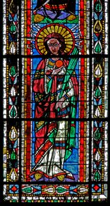 Fenster w202 mit der heiligen Barbara