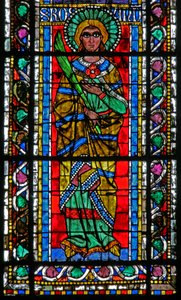 Fenster w202 mit der heiligen Roswind von French School