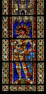 Fenster w203 mit dem heiligen Viktor von French School