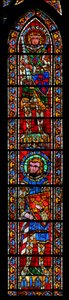 Fenster w205 mit dem heiligen Markus und dem heiligen Akakios von French School