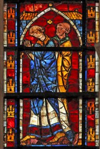 Fenster w205, zwei Figuren darstellend