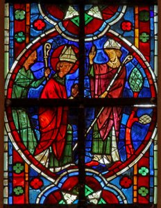 Fenster w209 zeigt Heiliger Nikolaus wird Bischof von Myra von French School