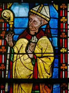 Fenster w21, das einen Stifter darstellt - Jean de Bernieres von French School
