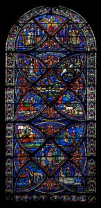 Fenster w21, Szenen aus dem Leben des Heiligen Eustachius