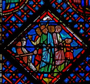 Moses schließt den Durchgang durch das Meer von French School