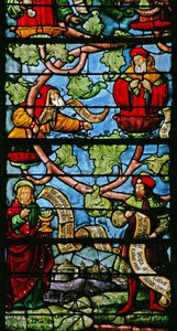 Fenster w2, Darstellung der Propheten am Jessebaum von French School