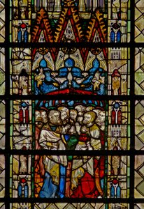 Fenster w36, Darstellung von Pfingsten