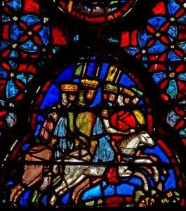 Die Amoriterkönige fliehen. Josua X 19-20 von French School