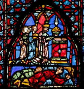 Jerichos Beute wird Gott angeboten. Josua VI 24 von French School