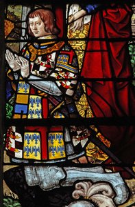 Fenster w4 mit einem Stifter - Francois de Montmorency von French School