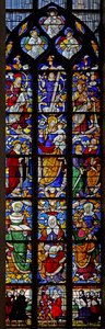 Fenster w4 mit Darstellung des Stammbaums der Heiligen Anna