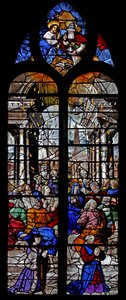 Fenster w5 zeigt Pfingsten