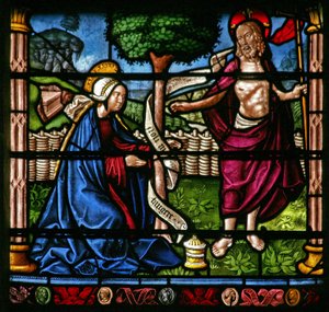 Fenster w6, Darstellung einer Auferstehungsszene: Noli Me Tangere von French School
