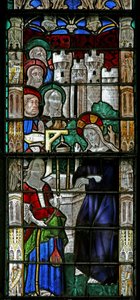 Fenster w7, Christus und die Samariterin von French School
