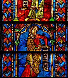 Fenster w7, Prophet Jesaja am Baum Jesse