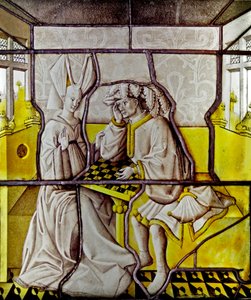 Fenster w81, Darstellung der Schachspieler aus den Niederlanden von French School