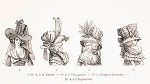 Damenhutmoden des 18. Jahrhunderts, 1875