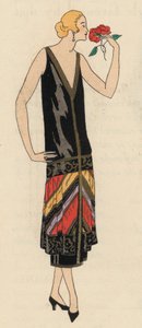 Abendmode der Damen der 1920er Jahre von Designer Georges Doeuillet von French School
