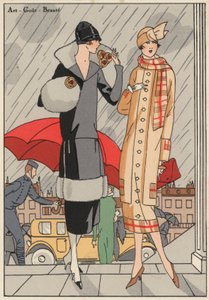 Damenmode der 1920er Jahre von den Designern Premet und Gustave Beer