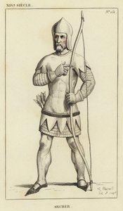 XIV Jahrhundert, Bogenschütze von French School