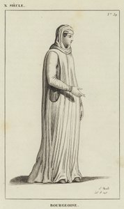 X. Jahrhundert, Bürgerliche (Gravur) von French School