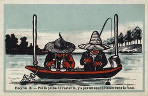Röntgenstrahlen - kein Punkt hier zu bleiben, es gibt keinen einzigen Fisch am Boden von French School