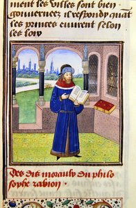 Zabion, aus Histoire des Philosophes, spätes 15. Jahrhundert von French School