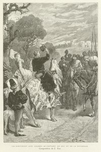 Sie gingen auf die Felder vor dem Herzog und der Herzogin von French School