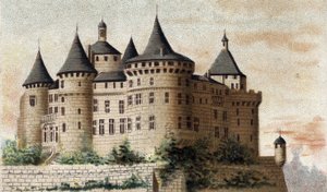 Ansicht des Schlosses Chastellux (Yonne)