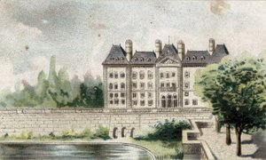 Ansicht des Schlosses von Meudon (Seine und Oise) von French School